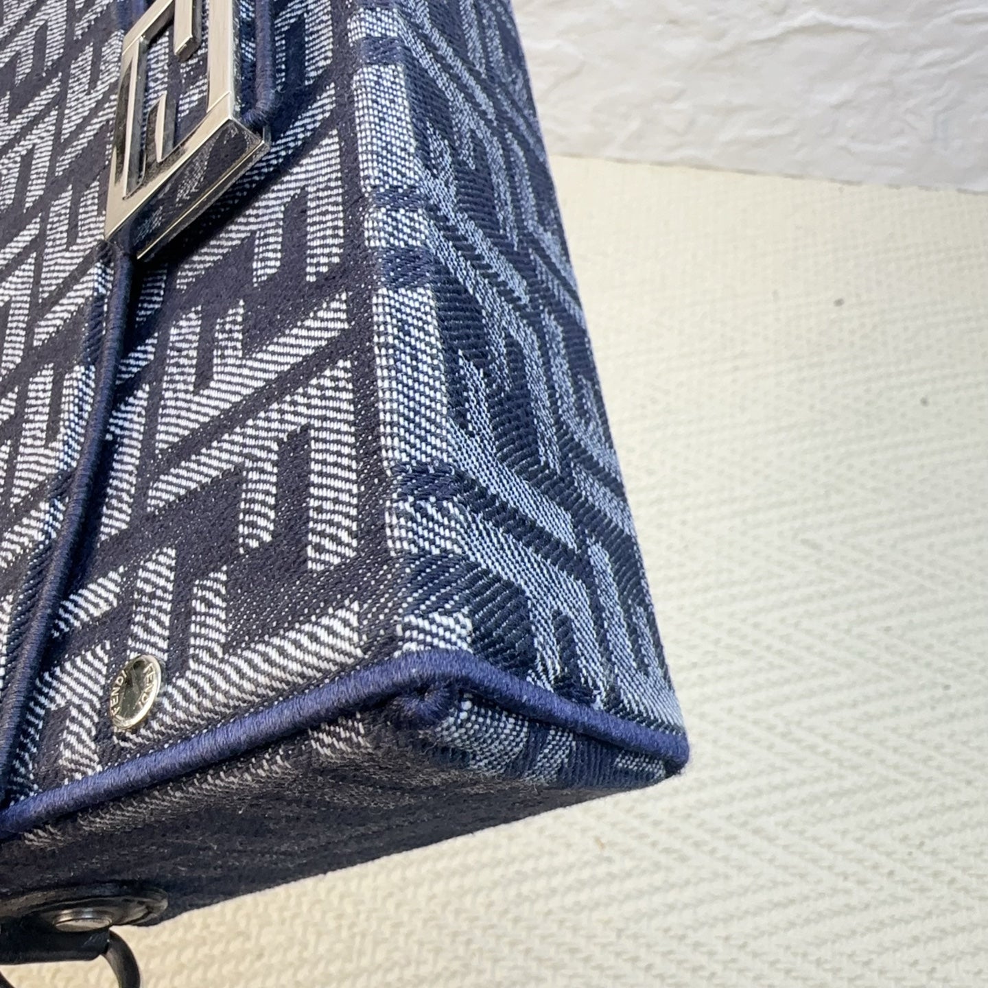 Fendi - Baguette - Denim - Jeans - Blue - (mini)