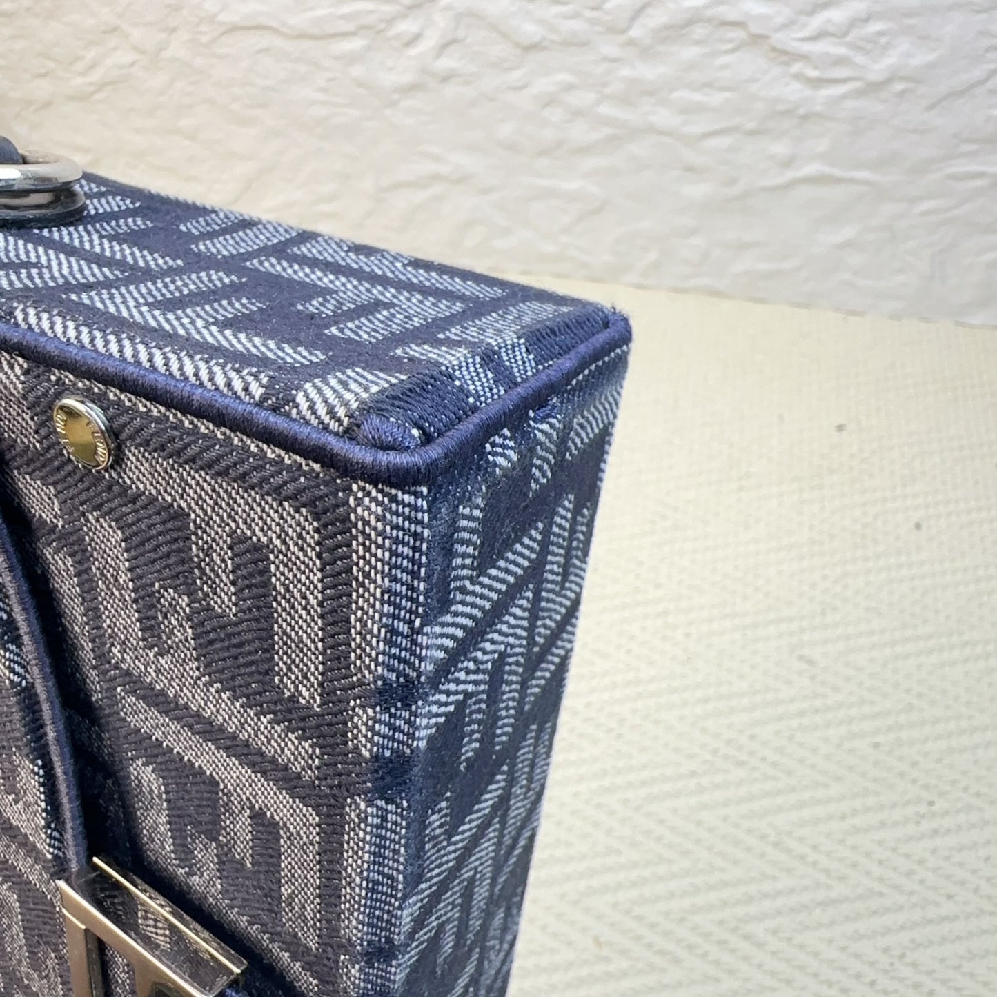 Fendi - Baguette - Denim - Jeans - Blue - (mini)
