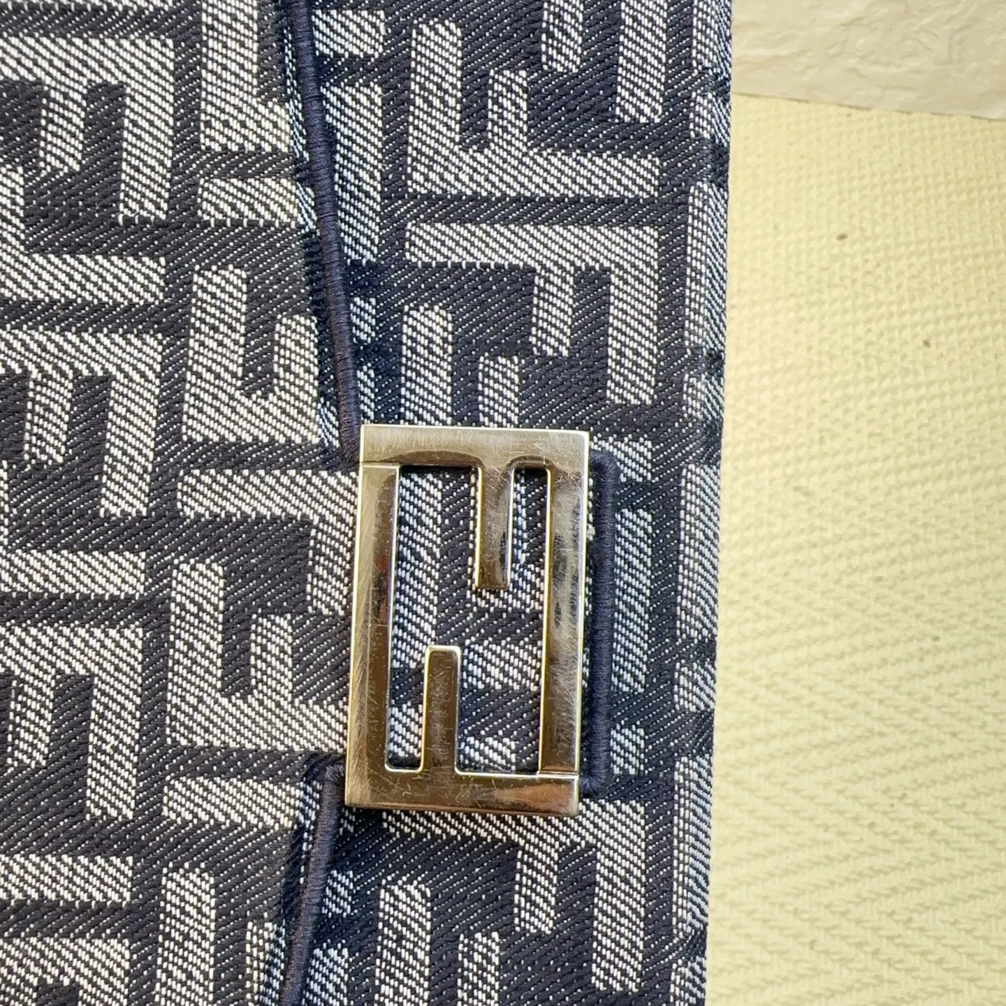 Fendi - Baguette - Denim - Jeans - Blue - (mini)