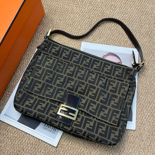 Fendi - Baguette Large - Cloth - Multicolour - (large)