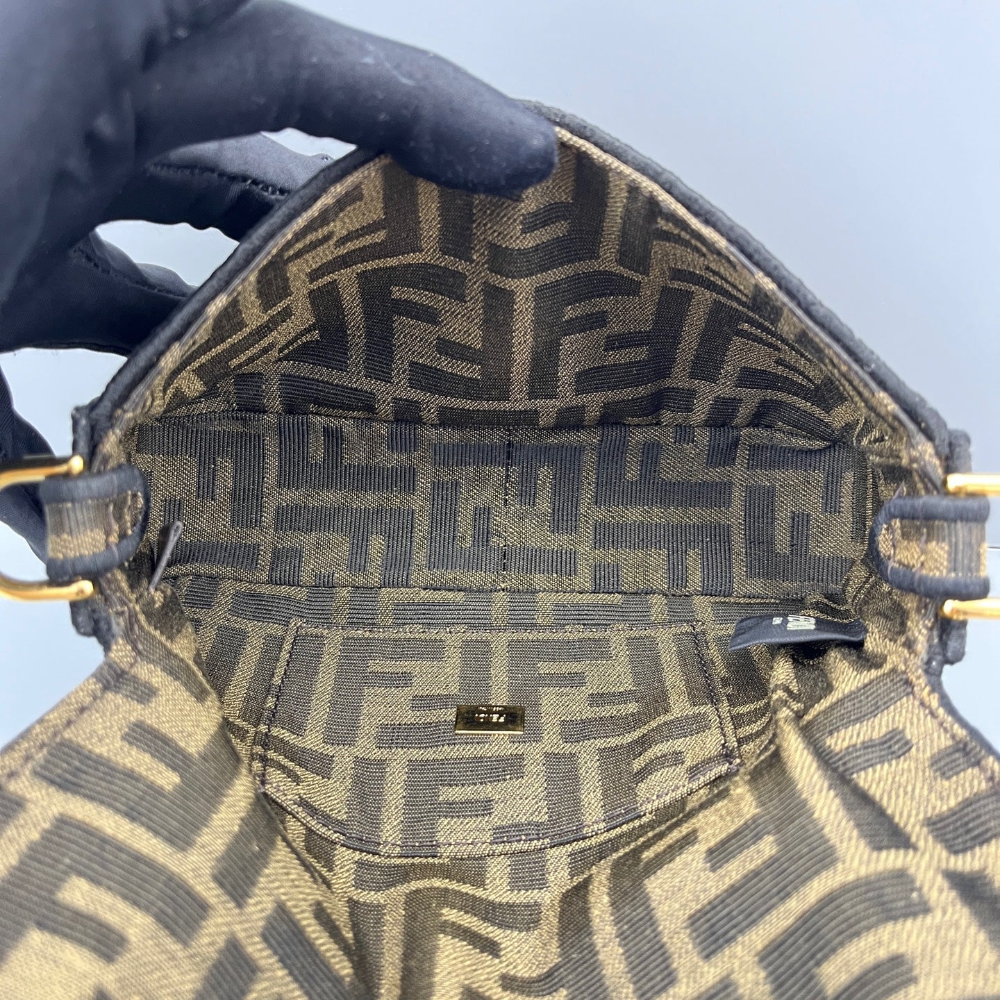 Fendi - Baguette Mini - Cloth - Brown - (mini)