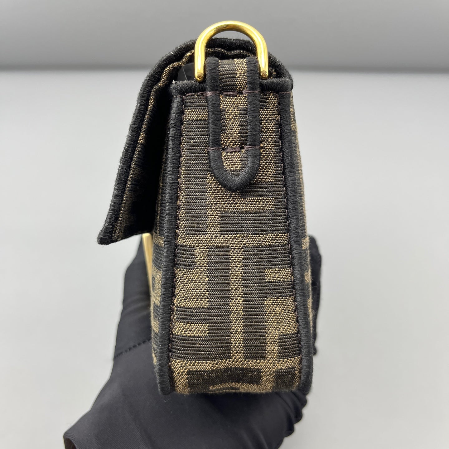 Fendi - Baguette Mini - Cloth - Brown - (mini)