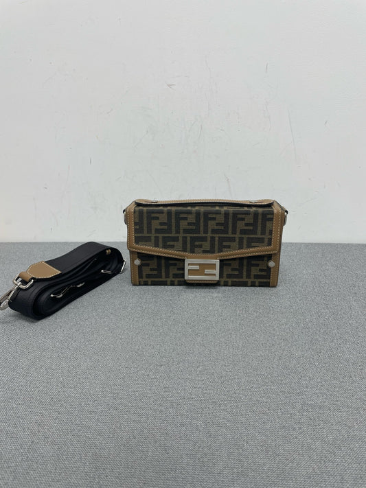 Fendi - Baguette Soft Trunk - Cloth - Brown - (small)