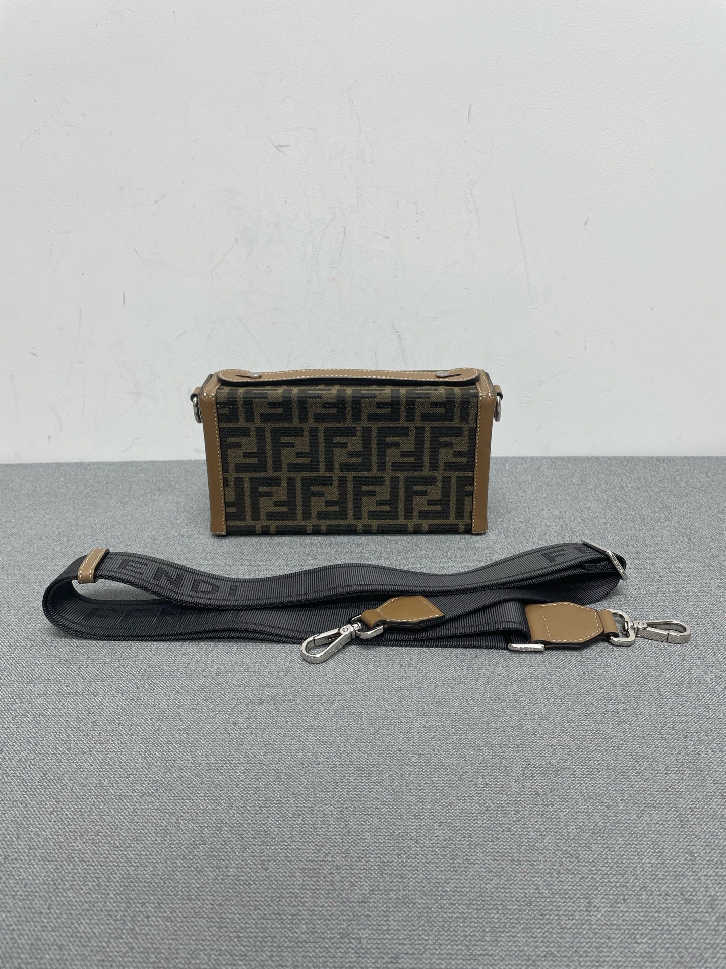 Fendi - Baguette Soft Trunk - Cloth - Brown - (small)