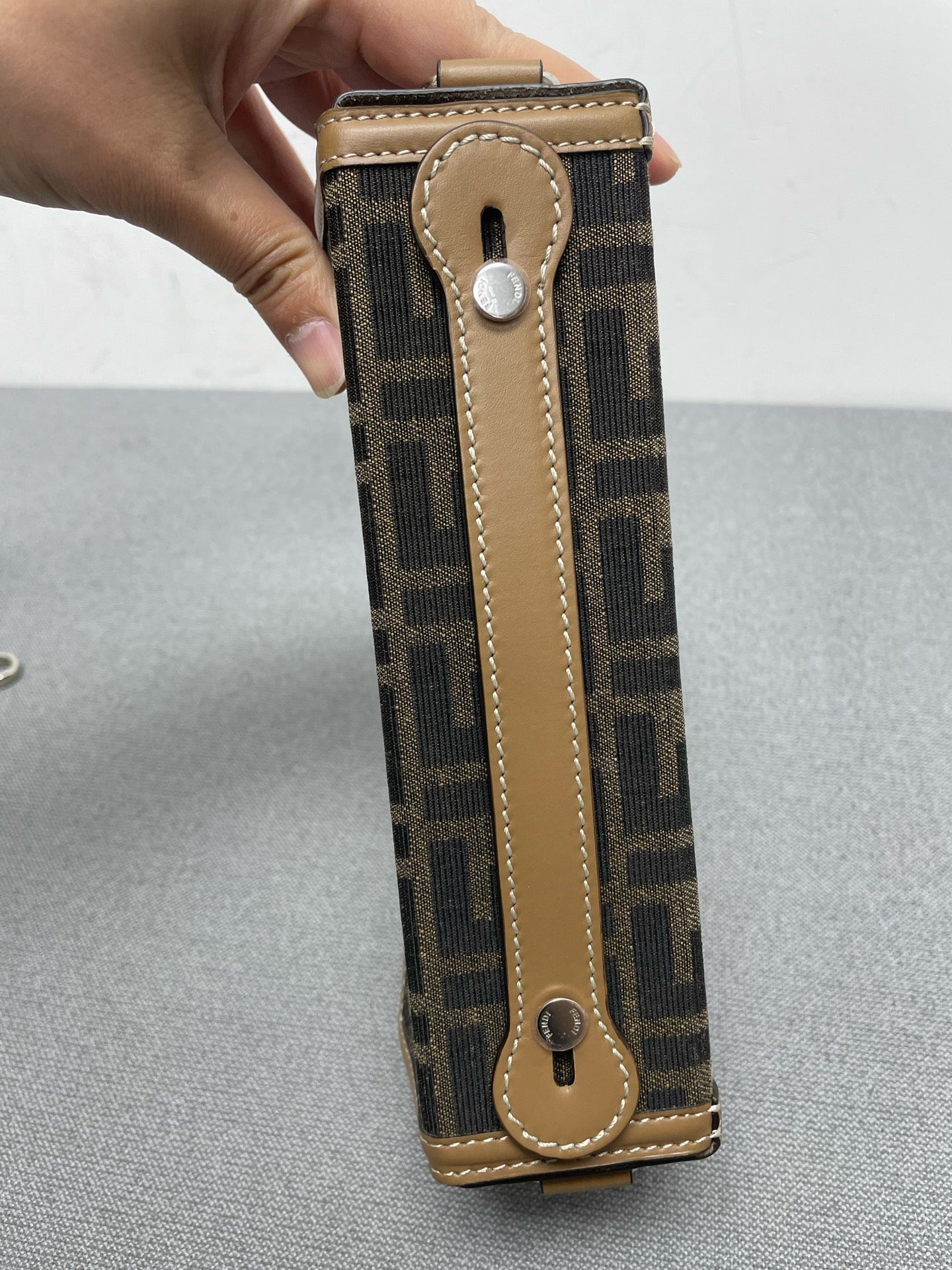 Fendi - Baguette Soft Trunk - Cloth - Brown - (small)
