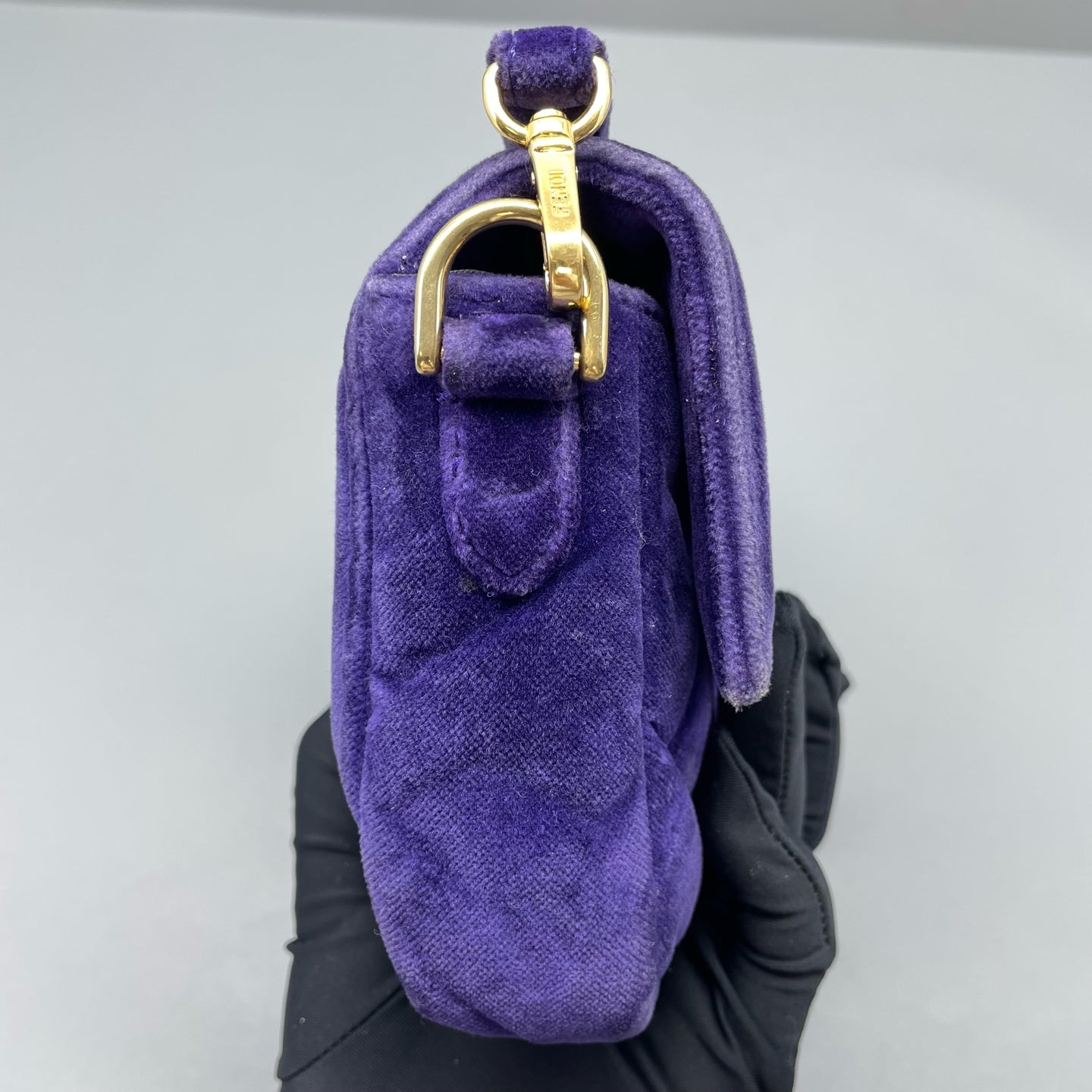 Fendi - Baguette - Velvet - Purple - (mini)