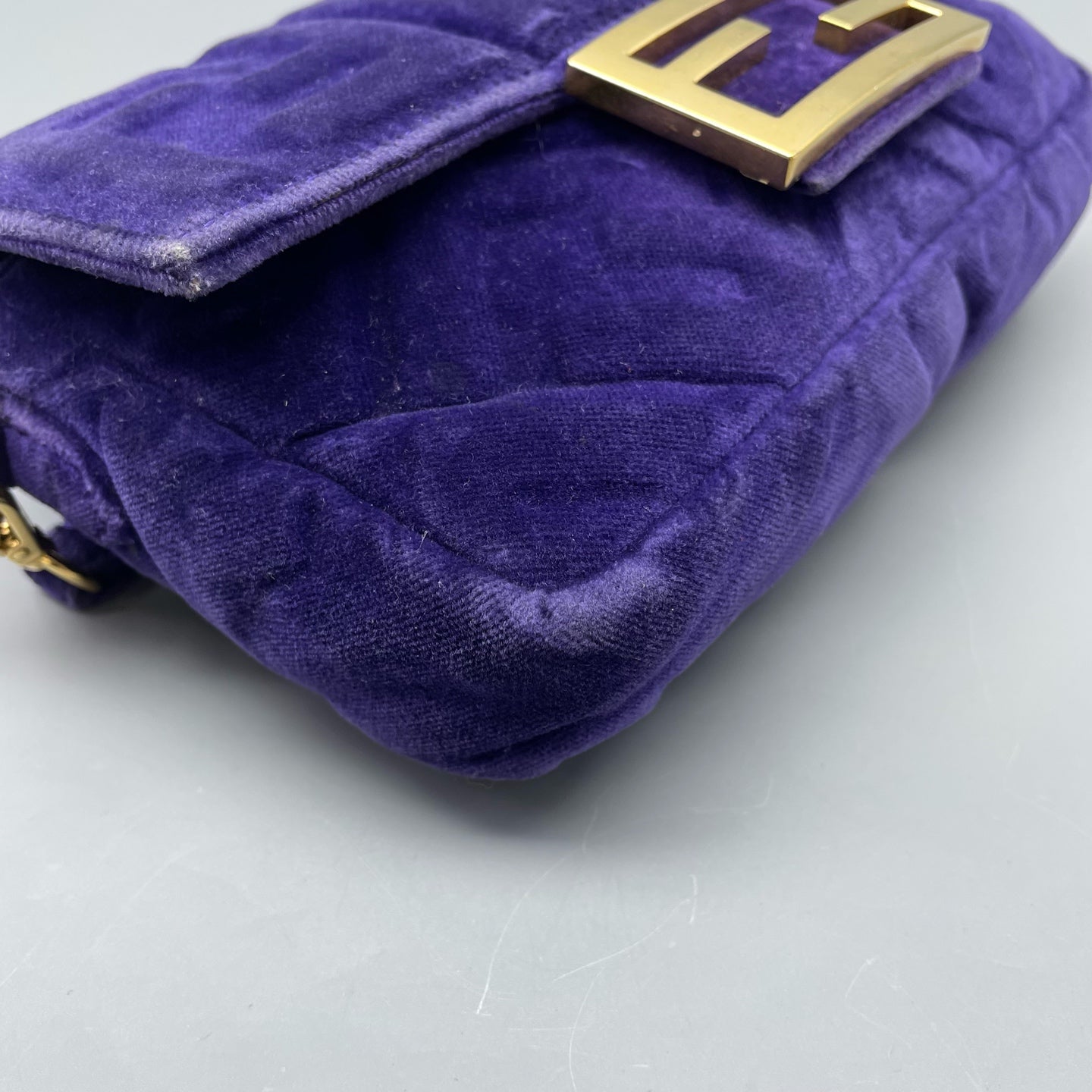Fendi - Baguette - Velvet - Purple - (mini)