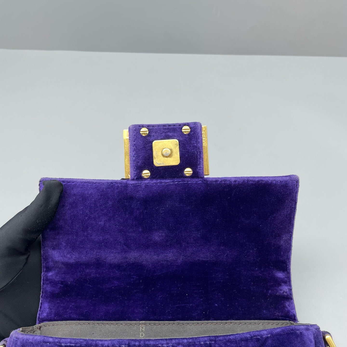 Fendi - Baguette - Velvet - Purple - (mini)