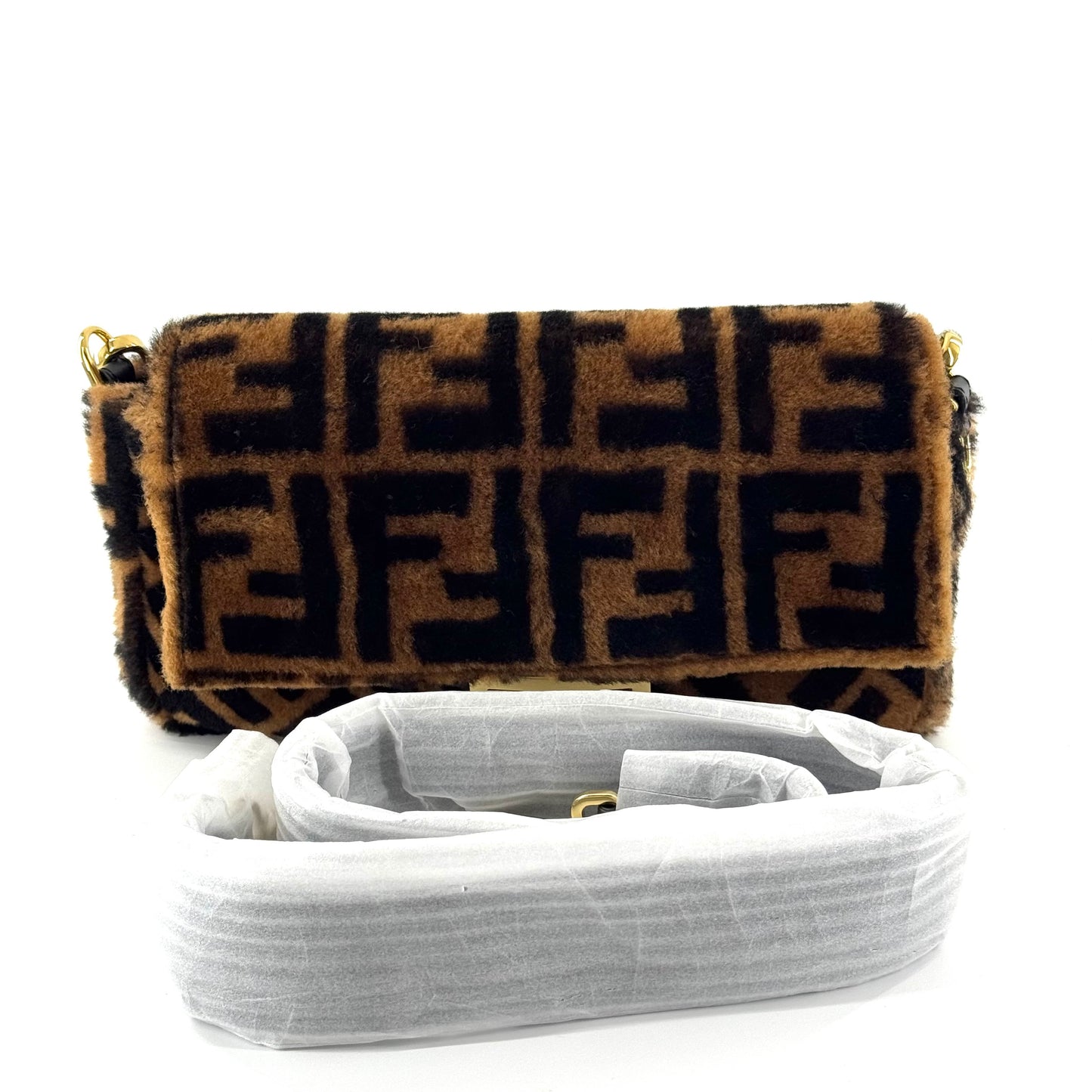 Fendi - Baguette - Wool - Brown - (medium)