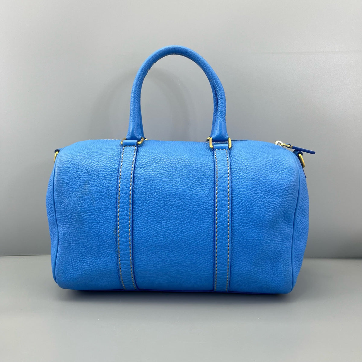 Fendi - Boston Bag - Leather - Blue - (medium)