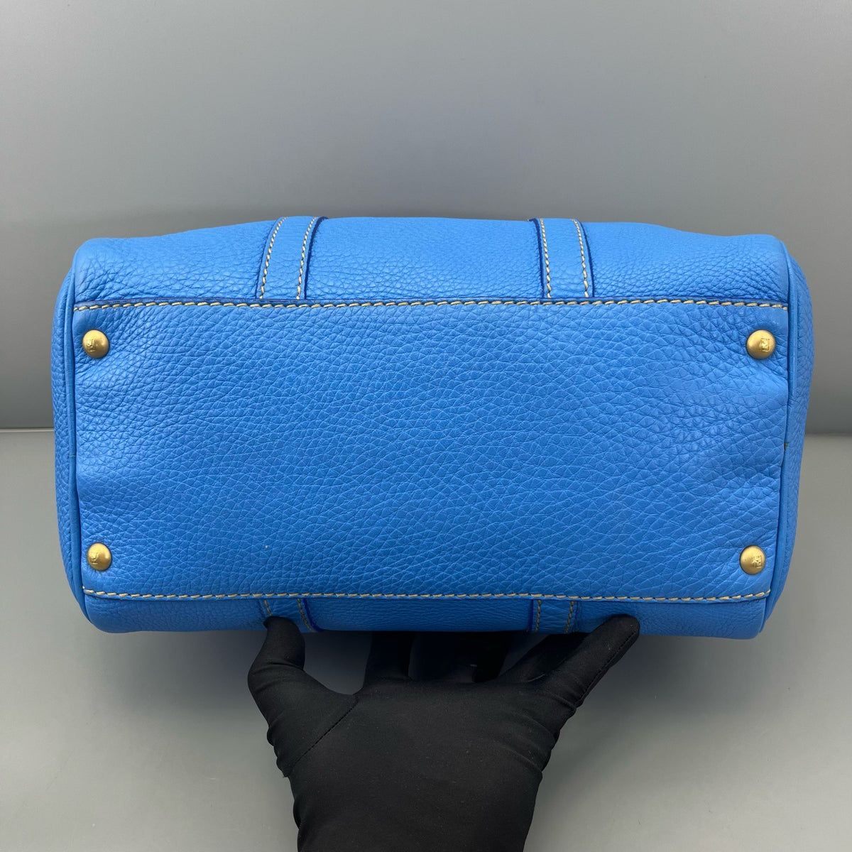 Fendi - Boston Bag - Leather - Blue - (medium)