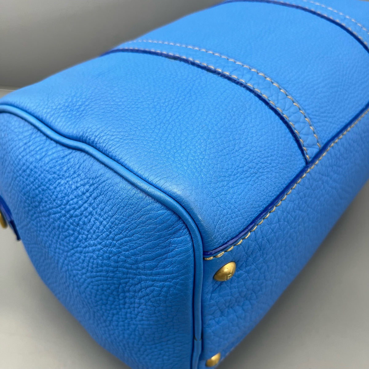 Fendi - Boston Bag - Leather - Blue - (medium)