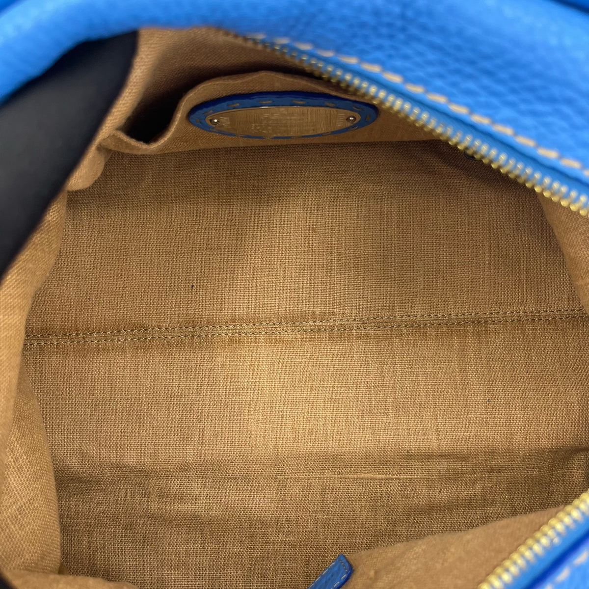 Fendi - Boston Bag - Leather - Blue - (medium)
