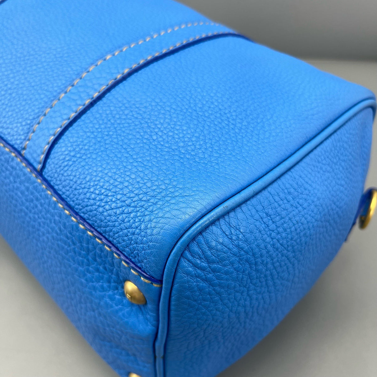 Fendi - Boston Bag - Leather - Blue - (medium)