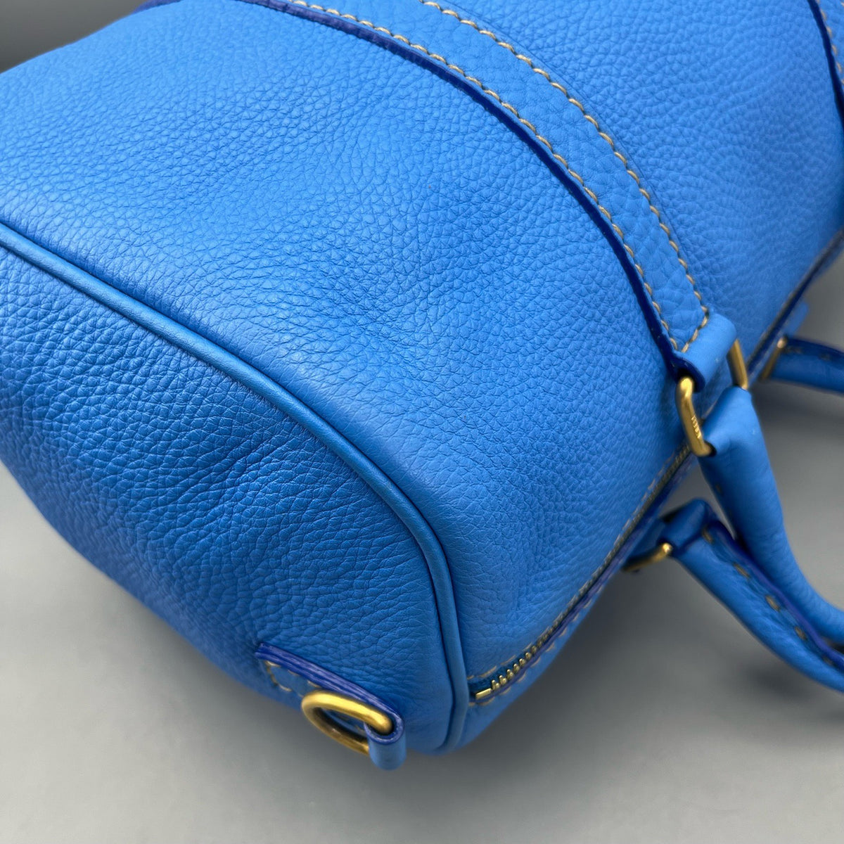 Fendi - Boston Bag - Leather - Blue - (medium)