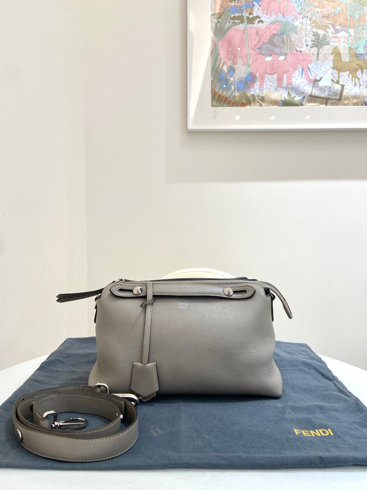 Fendi - By The Way - Leather - Grey - (medium)