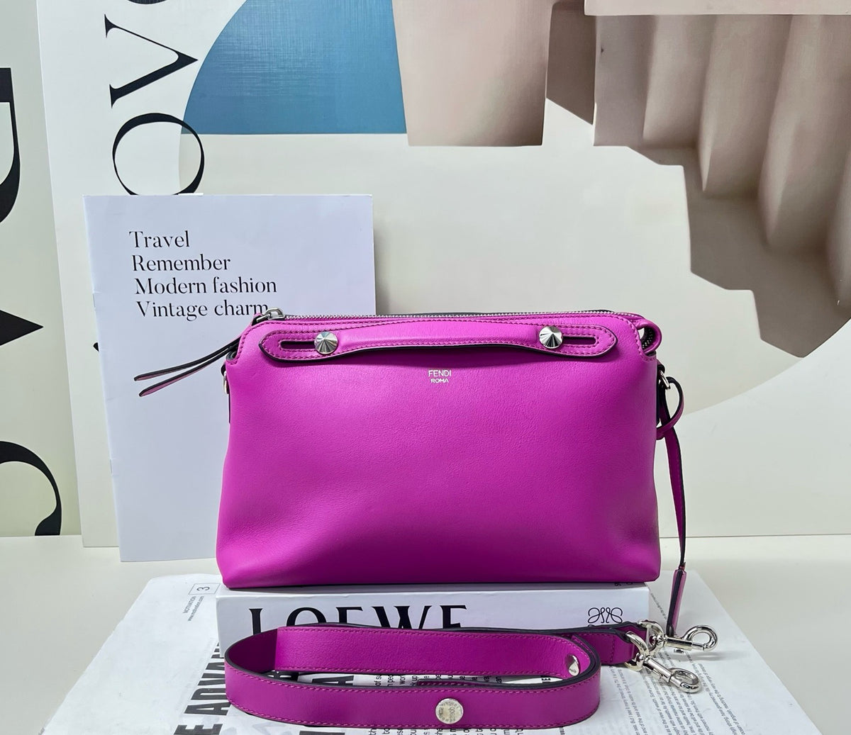 Fendi - By The Way - Leather - Pink - (medium)