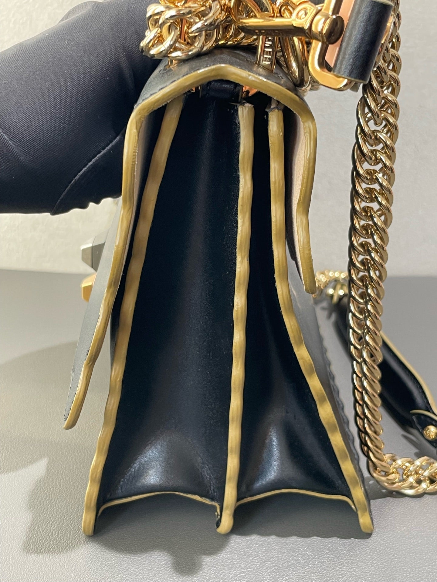 Fendi - Can I Medium Runway Accordion Bag - Leather - Black - (medium)