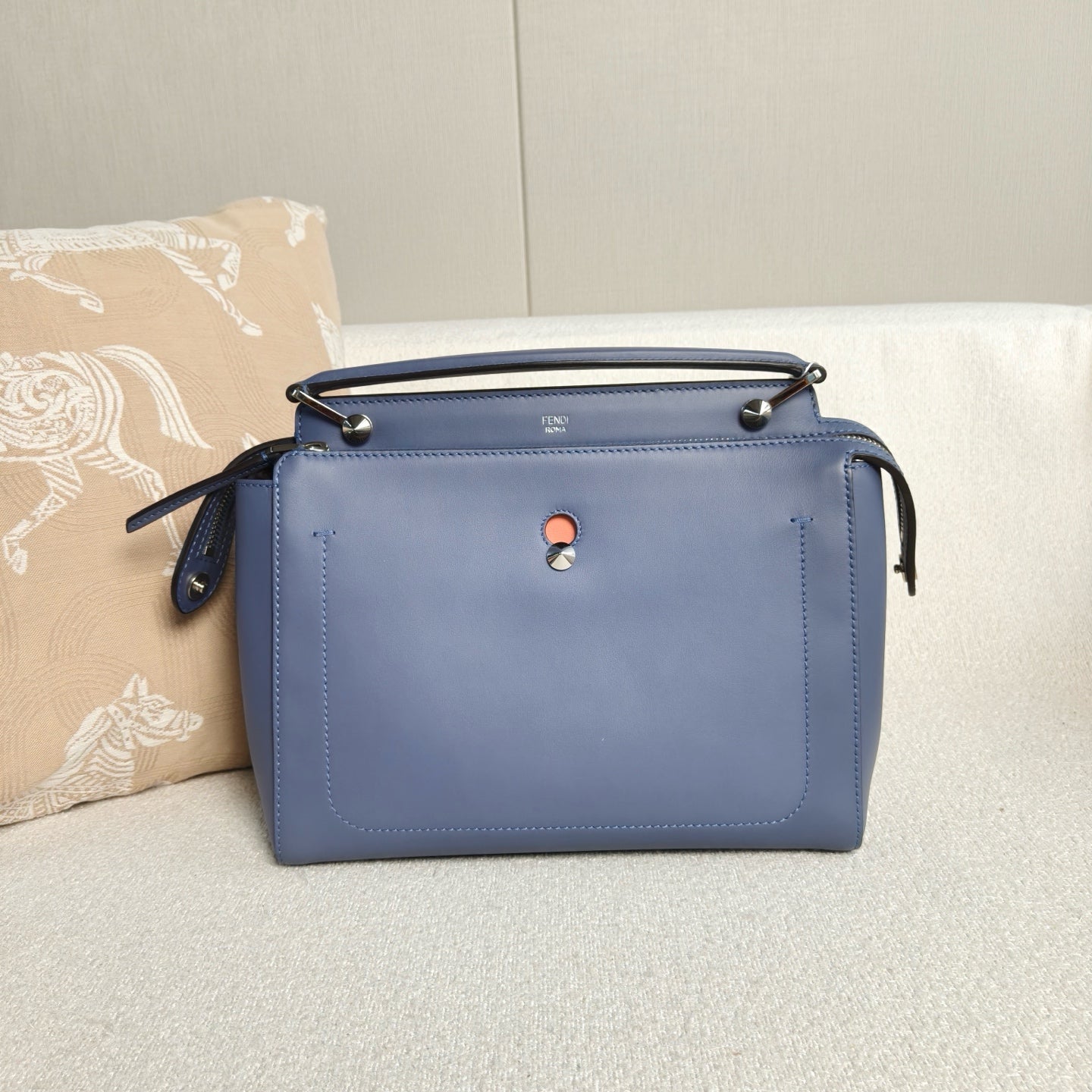 Fendi - Dotcom - Cowhide leather - Blue - (medium)