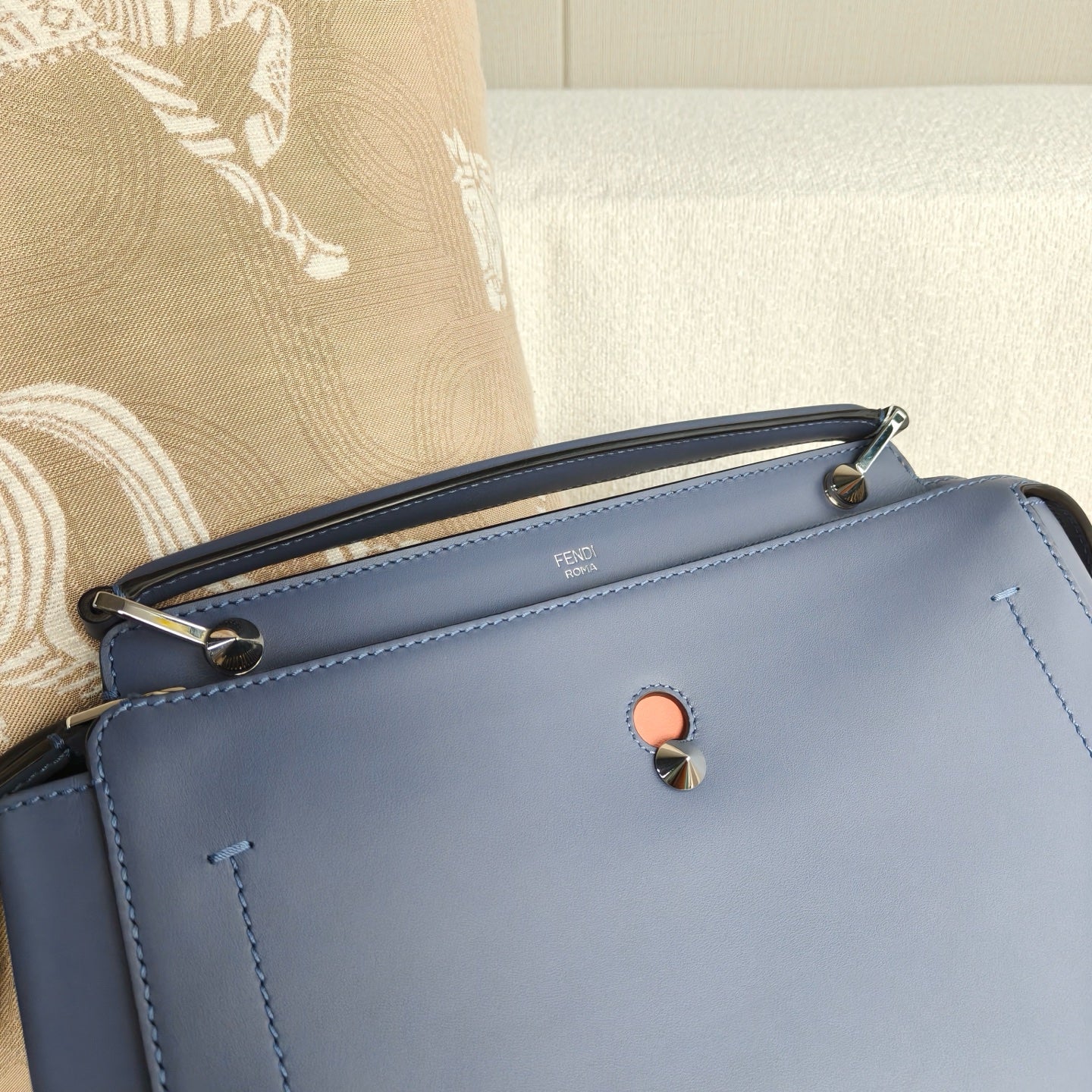 Fendi - Dotcom - Cowhide leather - Blue - (medium)