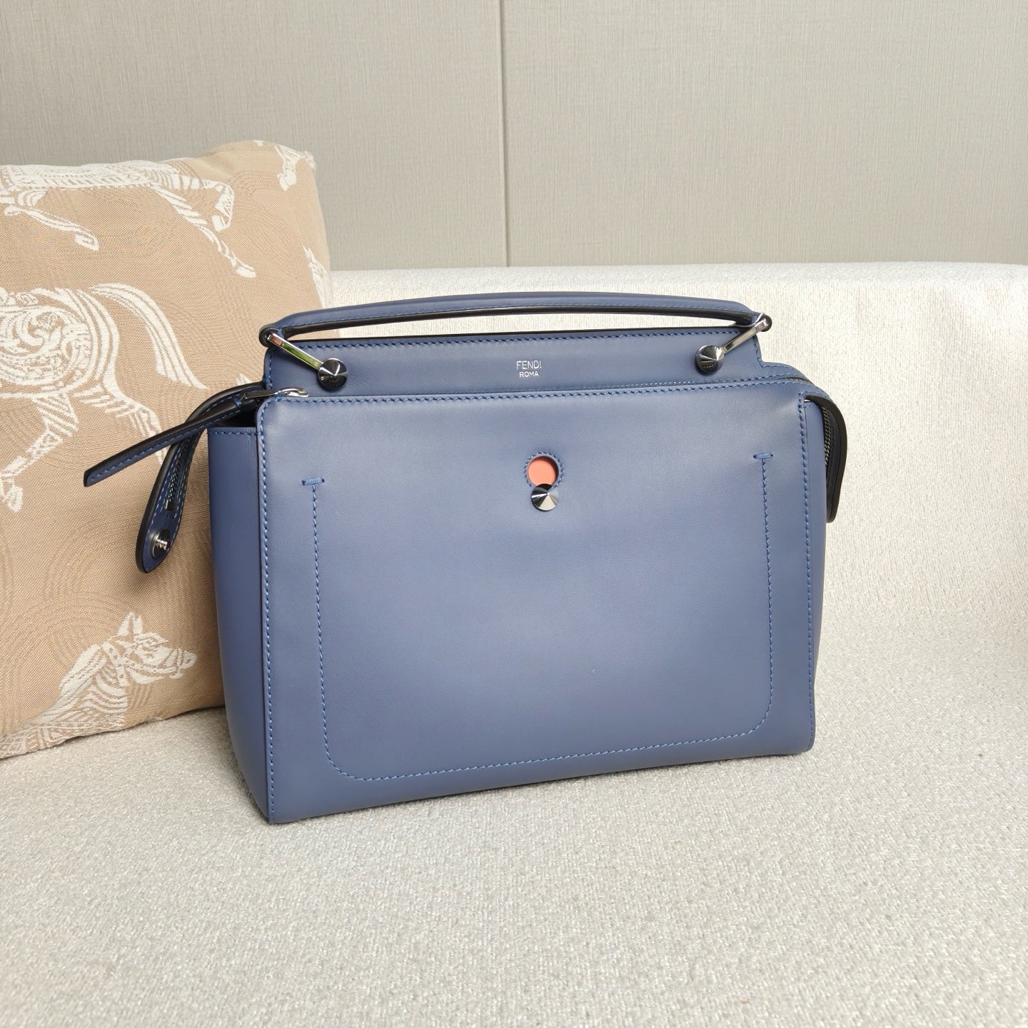 Fendi - Dotcom - Cowhide leather - Blue - (medium)