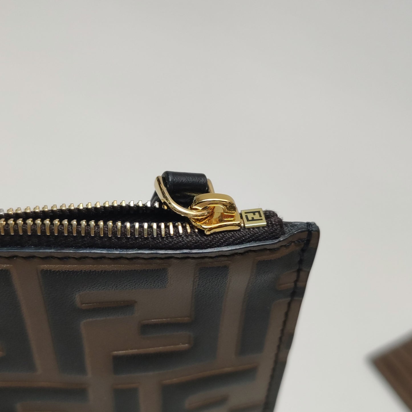 Fendi - Double F Monogram Shoulder Bag - Leather - Brown