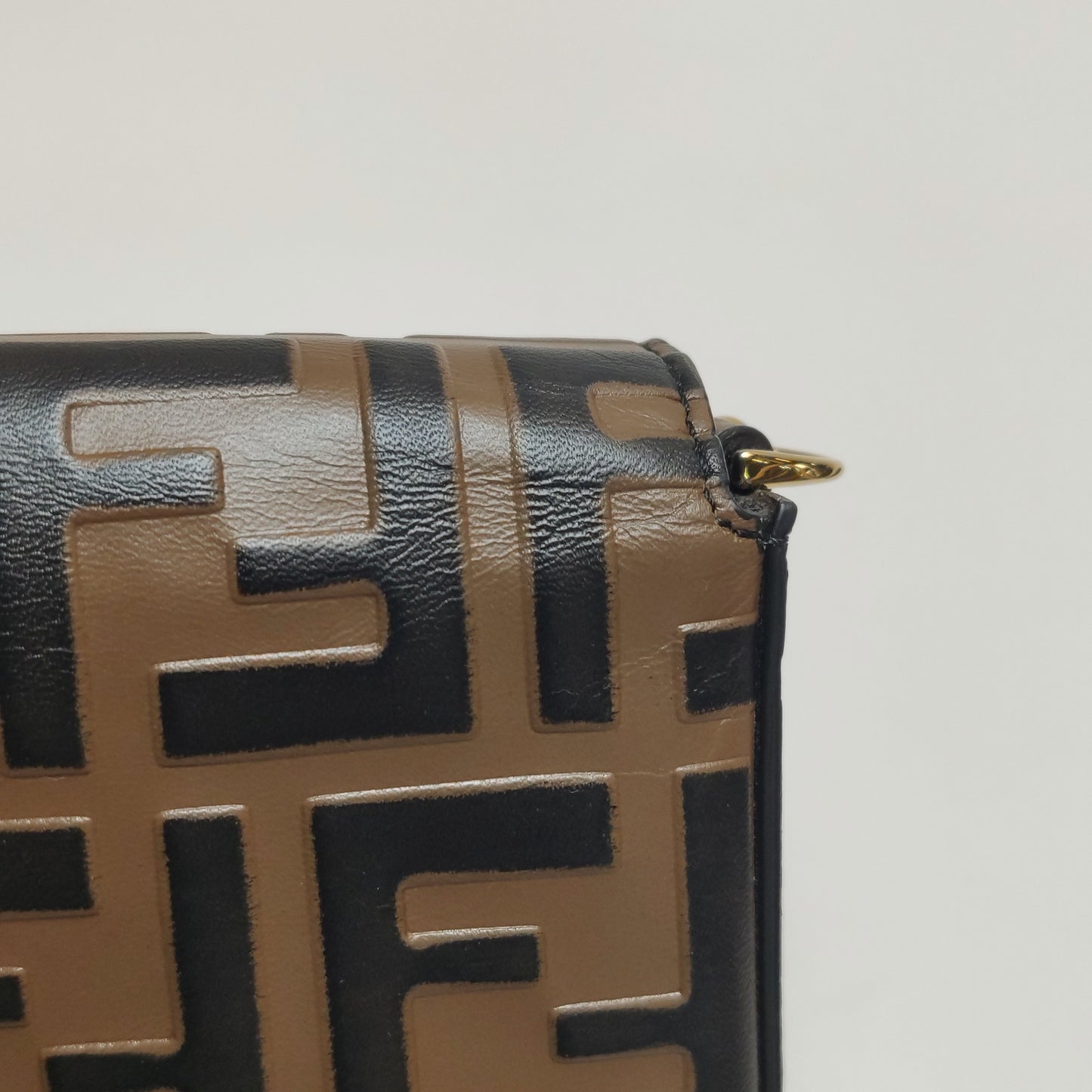Fendi - Double F Monogram Shoulder Bag - Leather - Brown