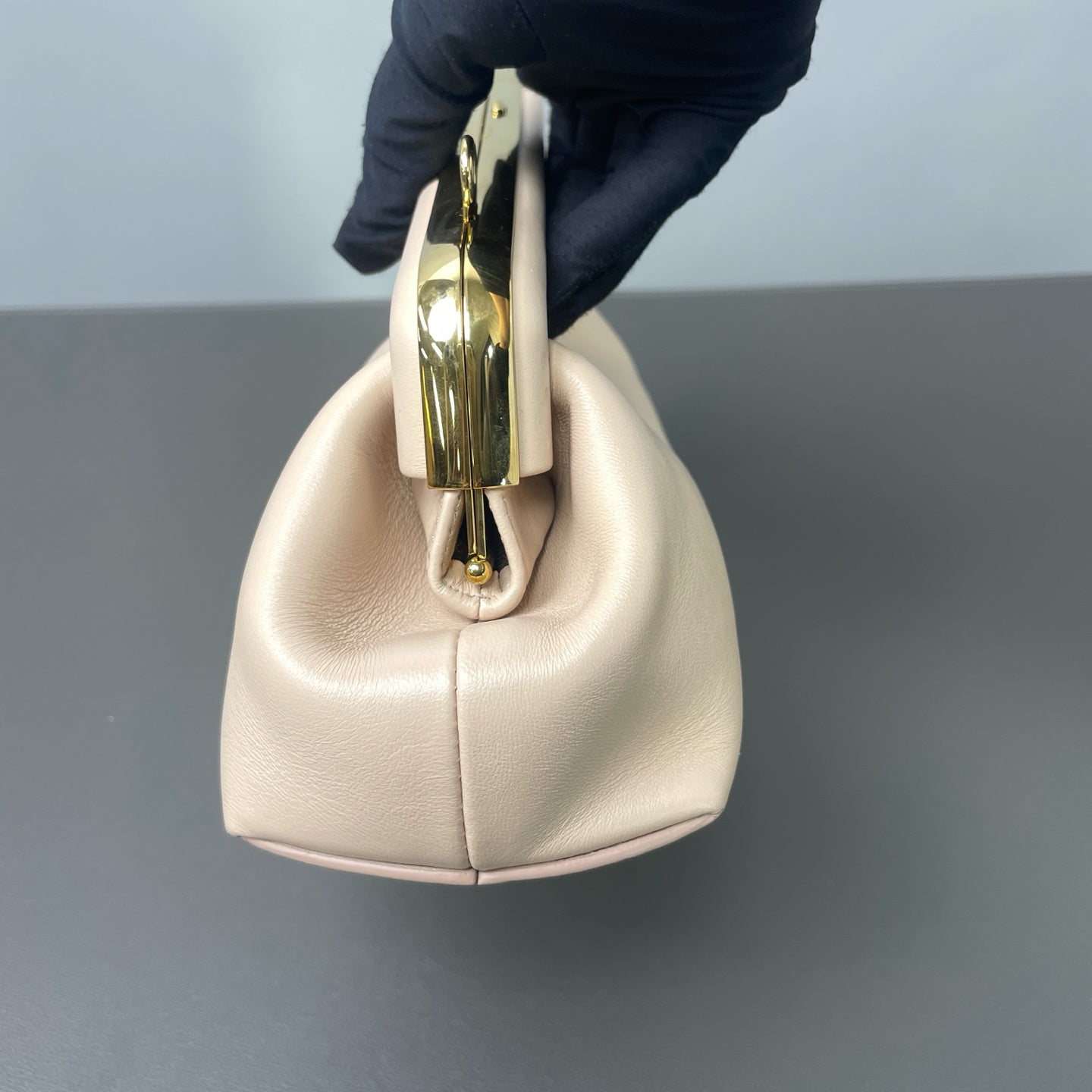 Fendi Fendi First Lambskin leather Beige - view 2