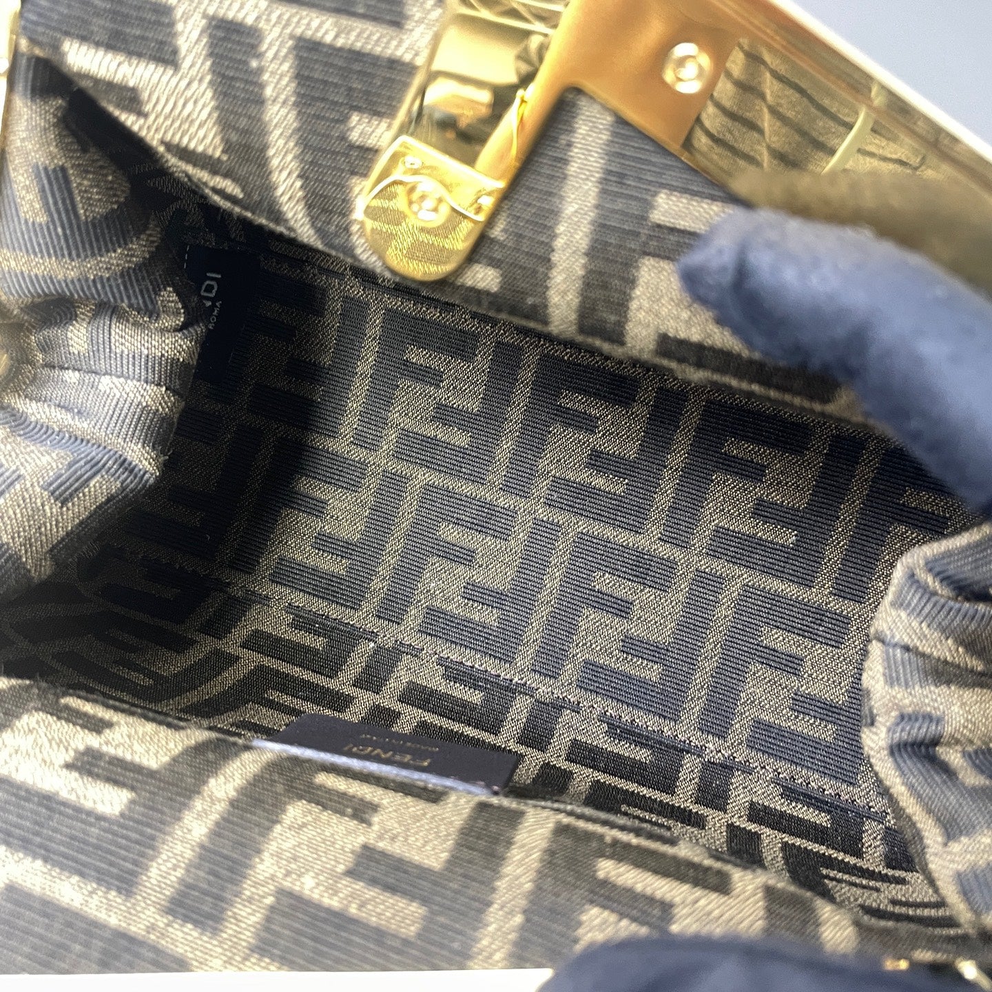 Fendi Fendi First Lambskin leather Beige - view 3