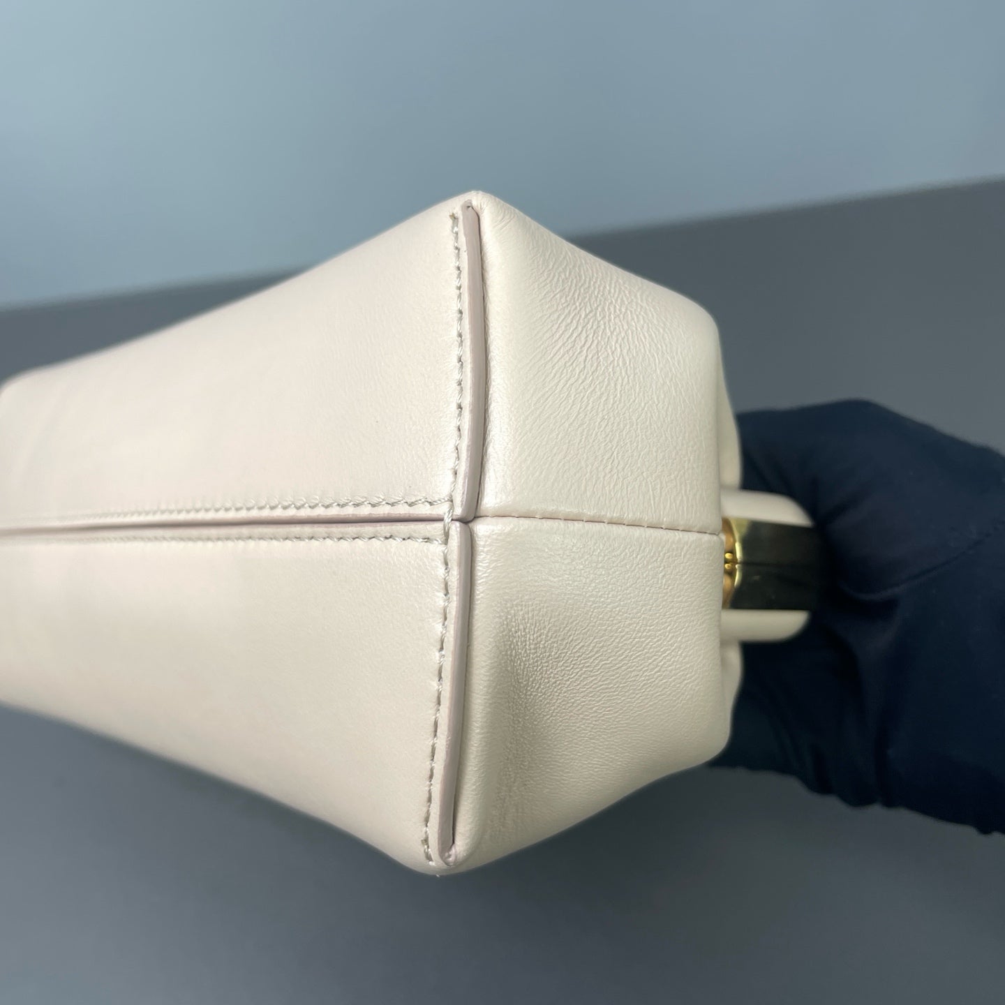 Fendi Fendi First Lambskin leather Beige - view 8