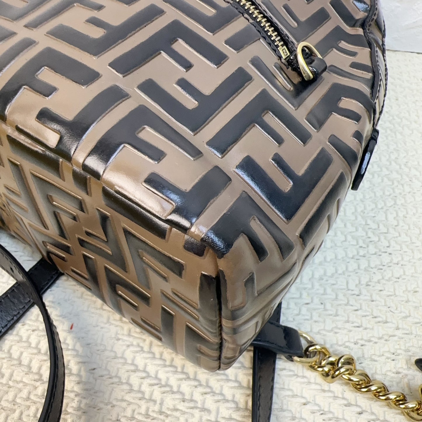 Fendi - FF Backpack - Leather - Brown - (small)
