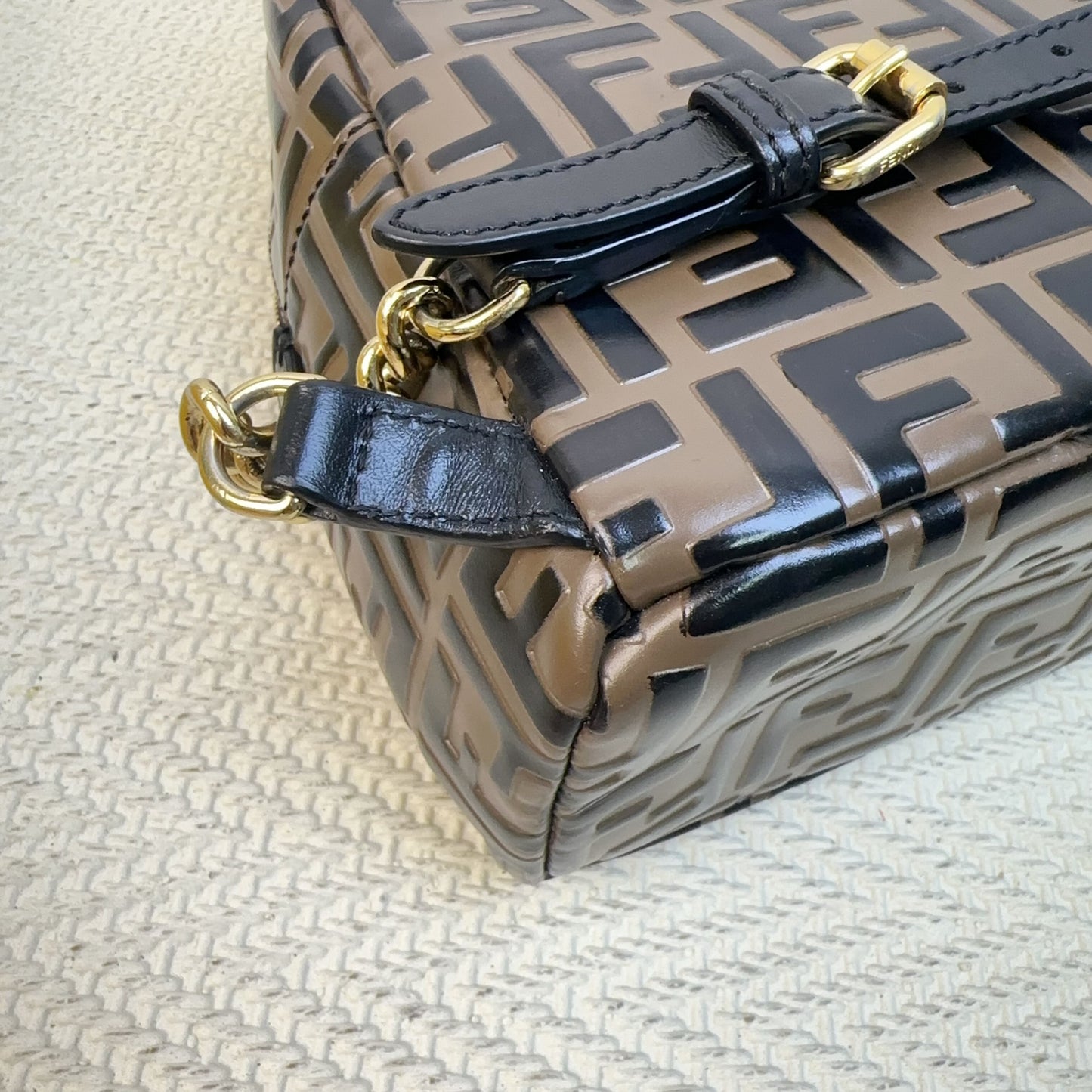 Fendi - FF Backpack - Leather - Brown - (small)