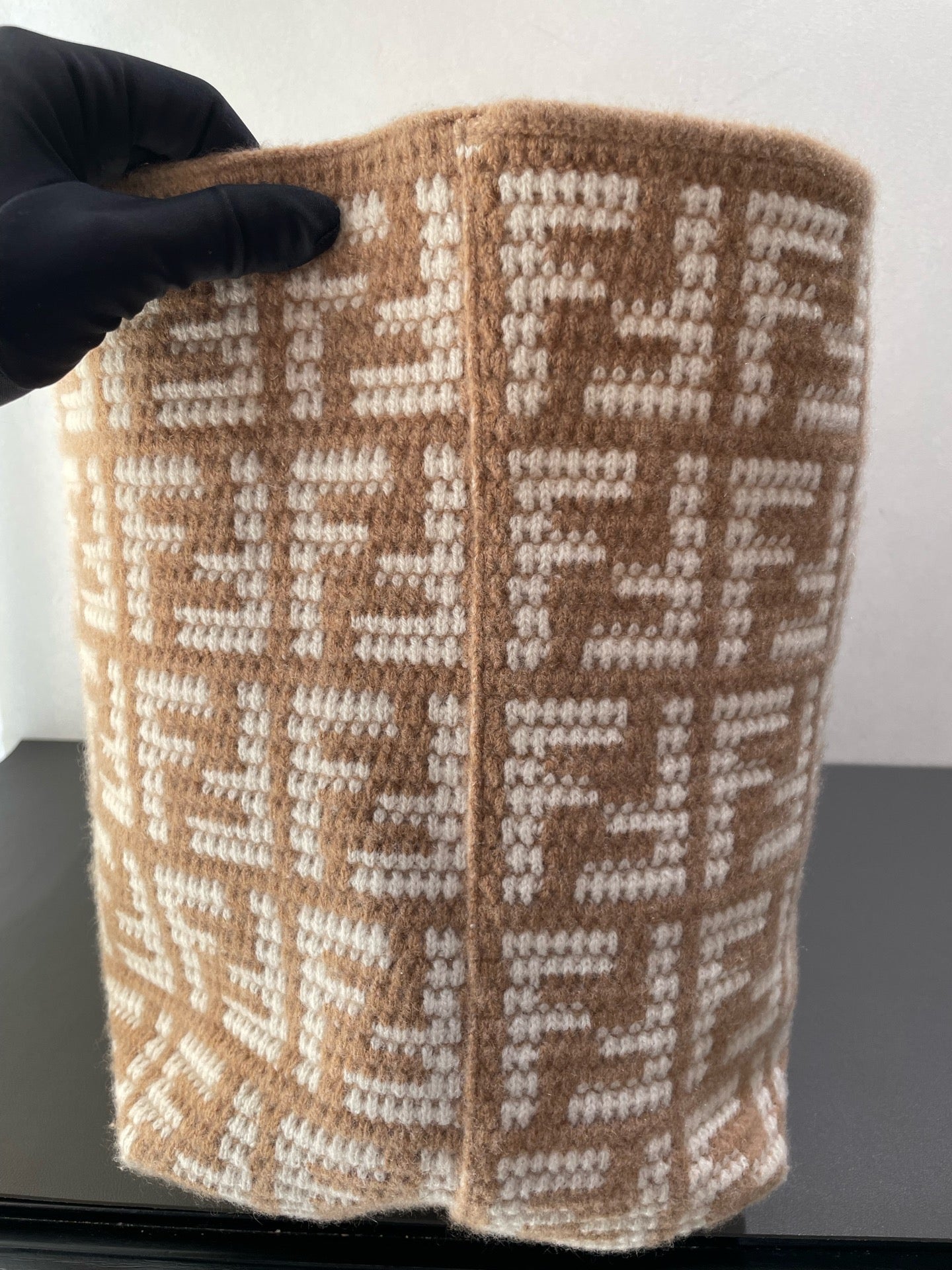 Fendi - FF Monogram Shopping Tote - Cashmere - Beige - (Large)