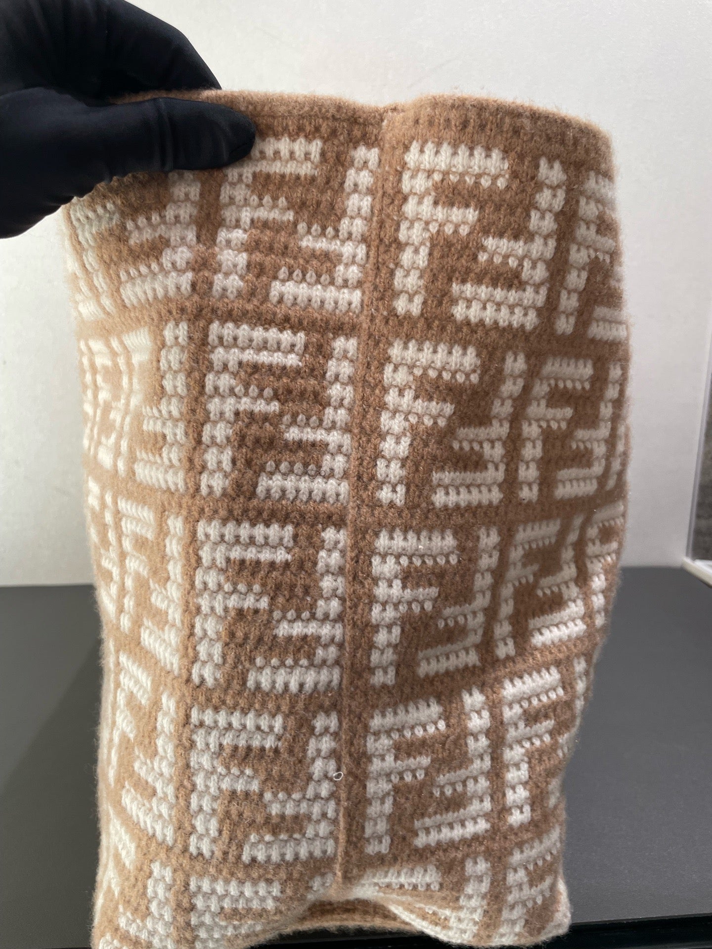 Fendi - FF Monogram Shopping Tote - Cashmere - Beige - (Large)