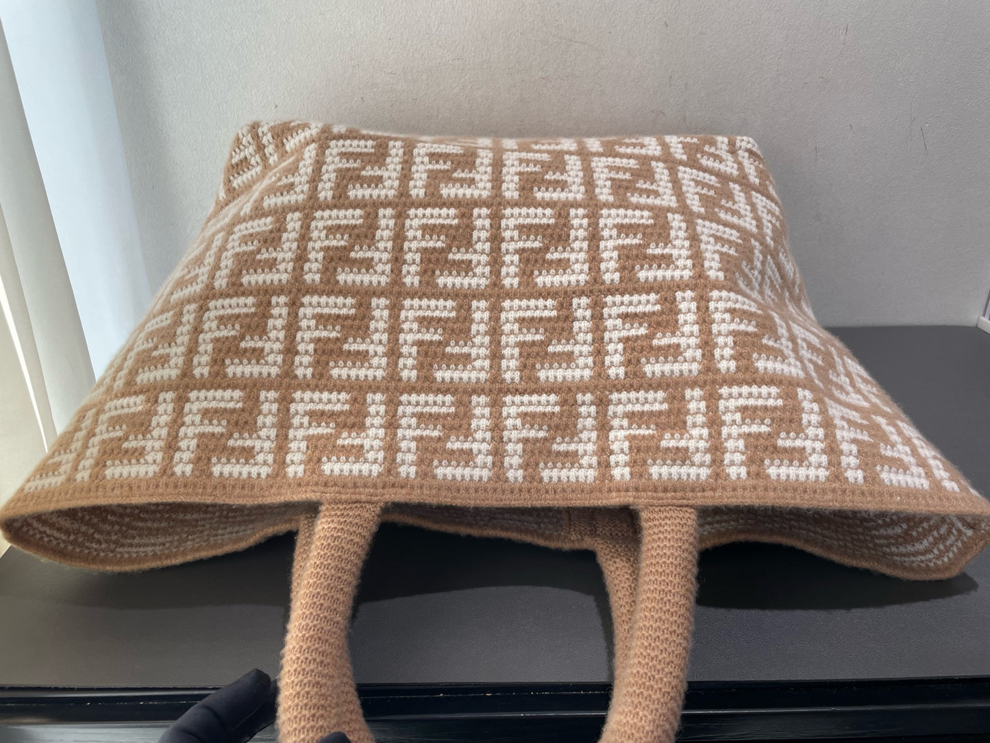 Fendi - FF Monogram Shopping Tote - Cashmere - Beige - (Large)