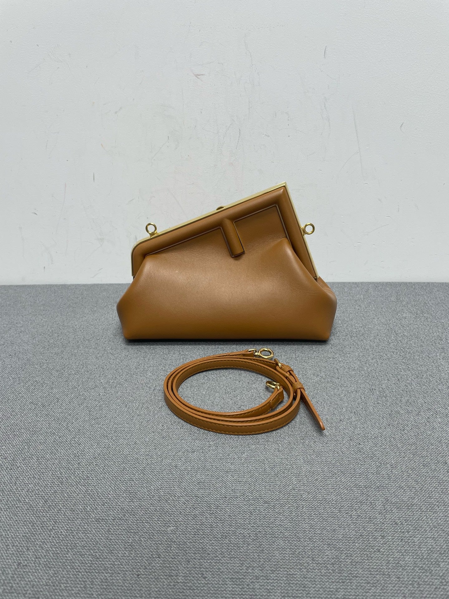Fendi - First - Leather - Brown - (small)