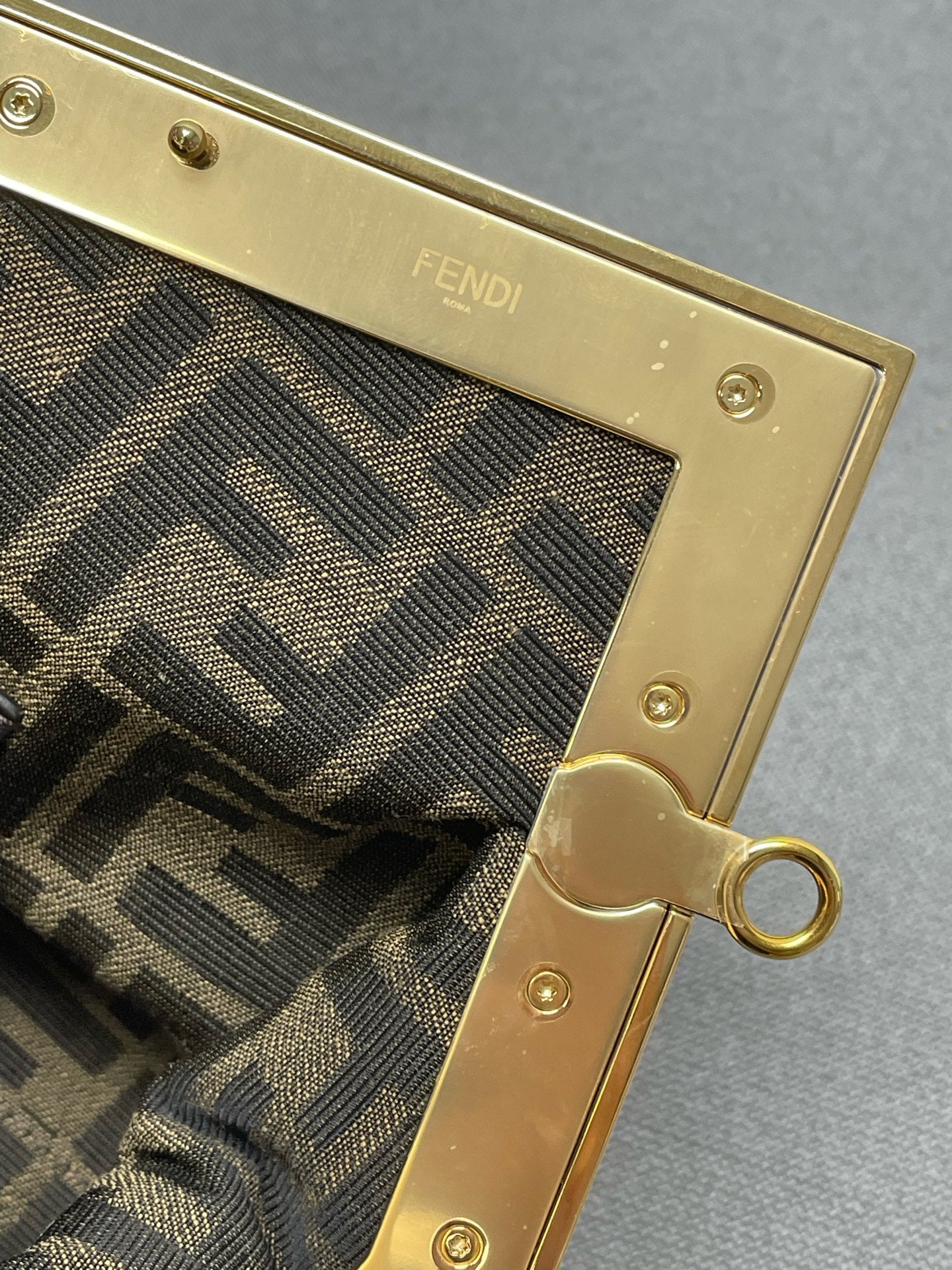 Fendi - First - Leather - Brown - (small)