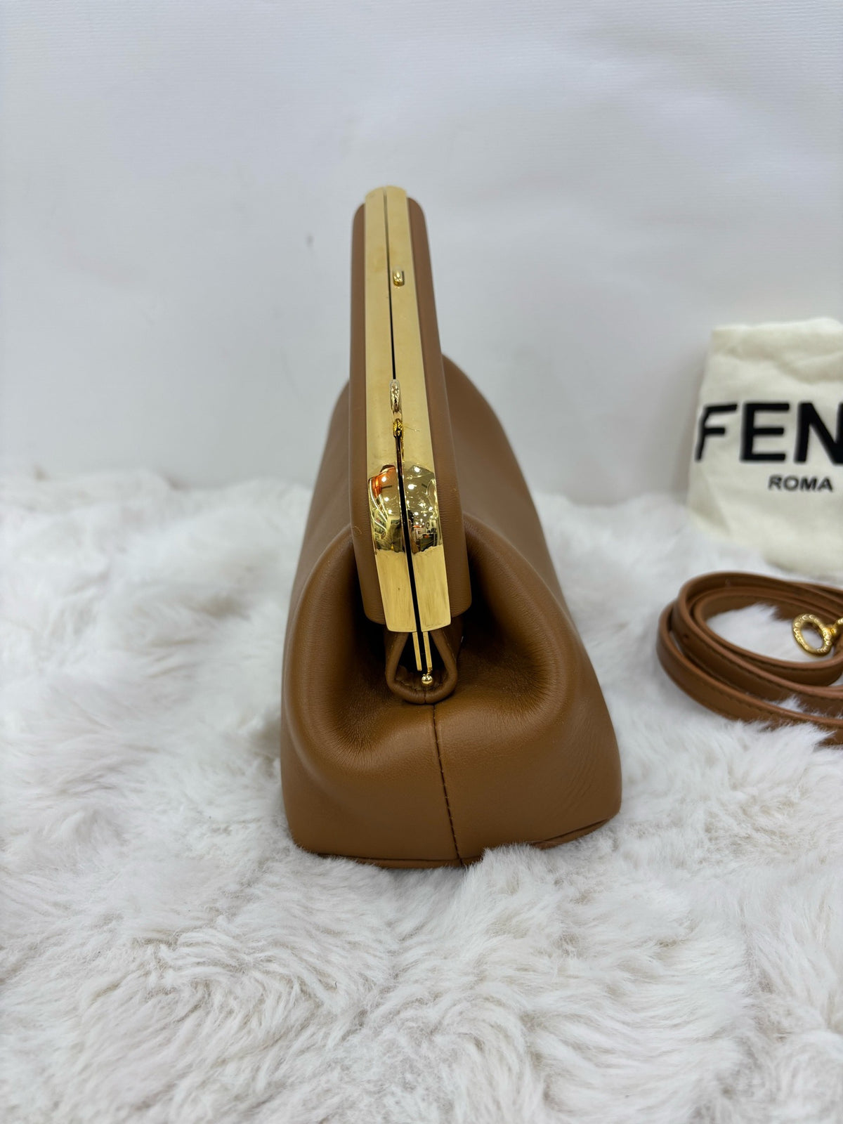 Fendi - First - Leather - Camel
