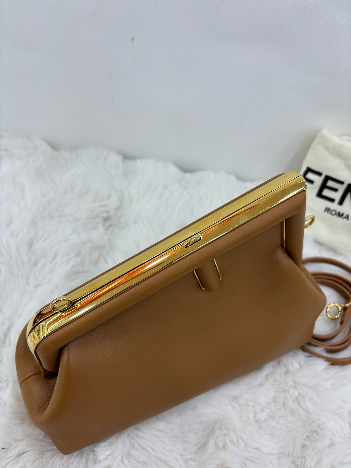 Fendi - First - Leather - Camel