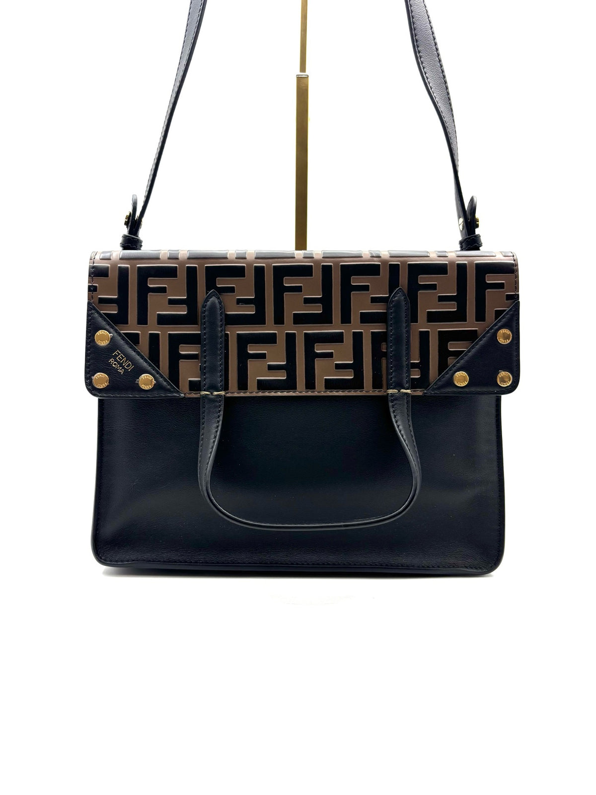 Fendi - Flip - Leather - Black