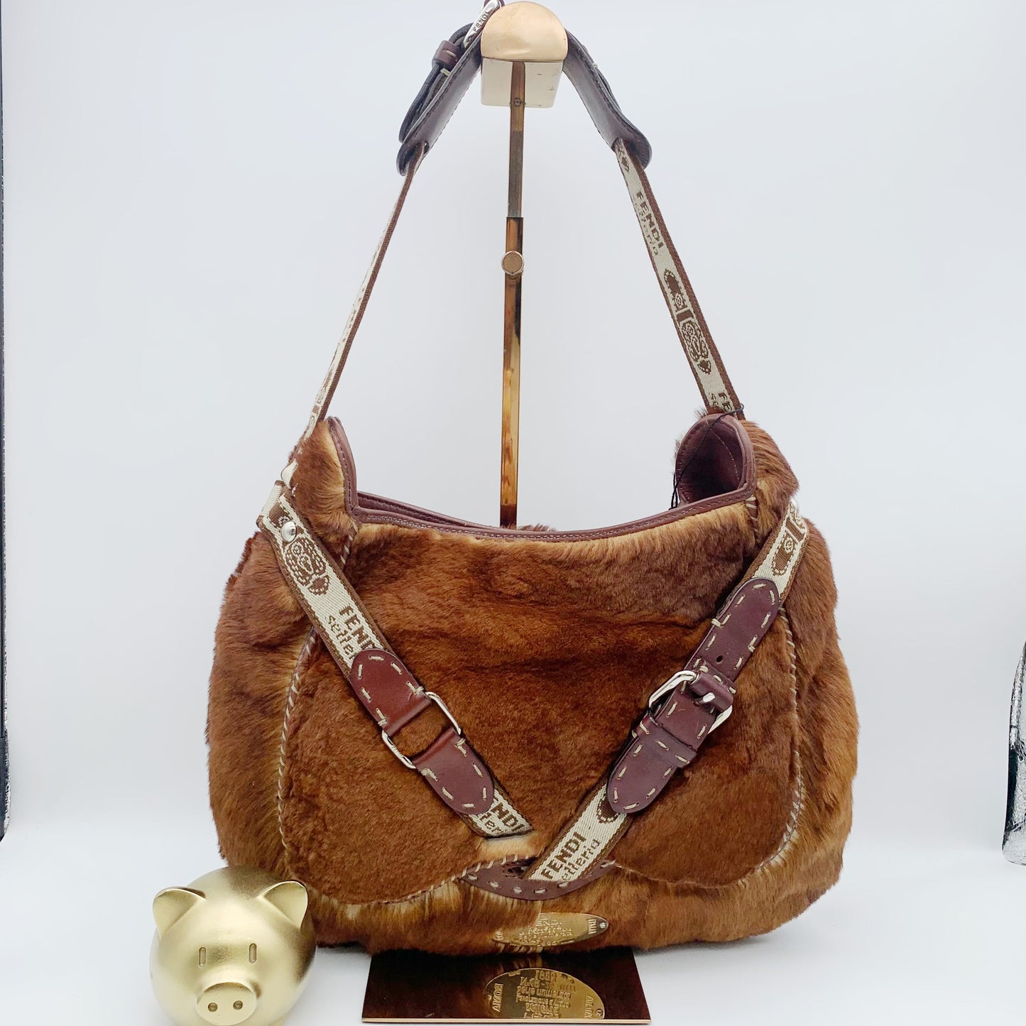 Fendi - Hobo - Rabbit - Brown - (Other)
