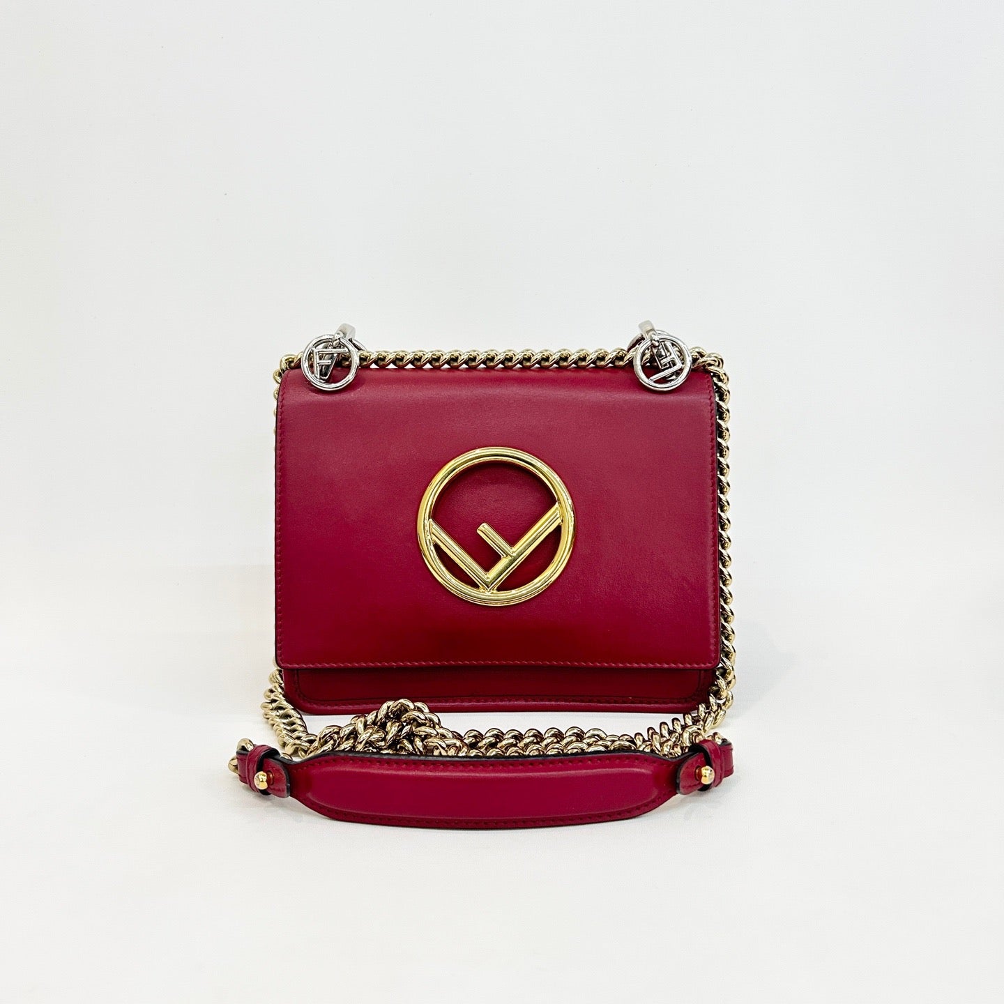 Fendi - Kan I F - Cowhide leather - Red - (small)