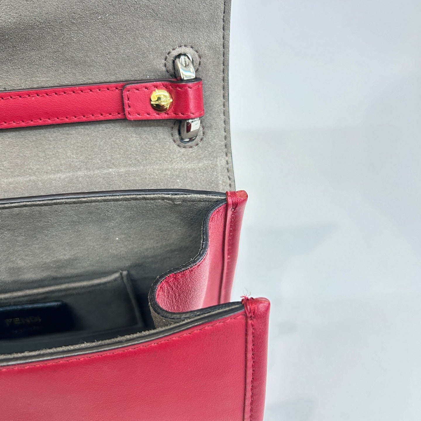 Fendi - Kan I F - Cowhide leather - Red - (small)