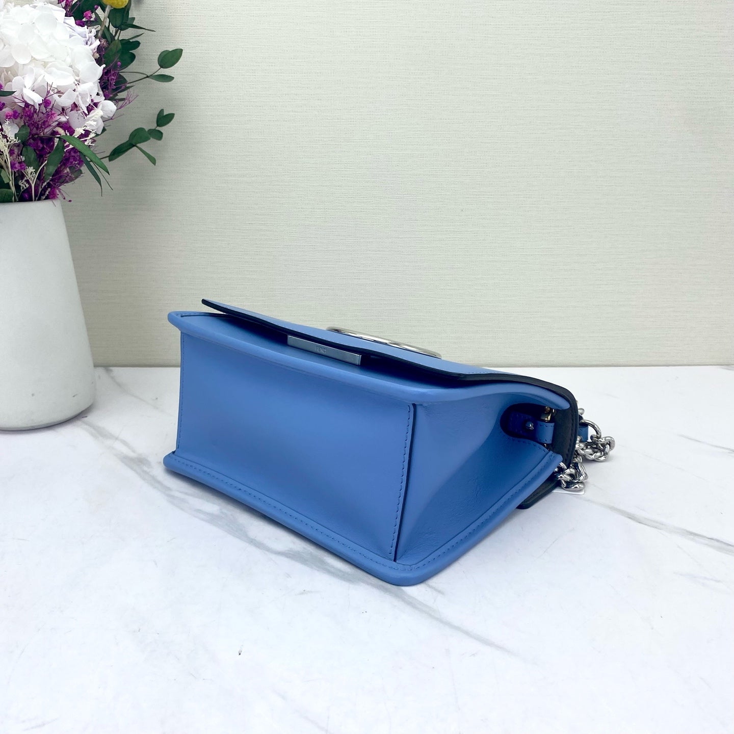 Fendi - Kan I F - Leather - Blue - (small)
