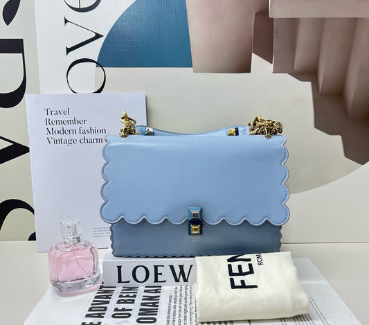 Fendi - Kan I - Leather - Blue - (Medium)