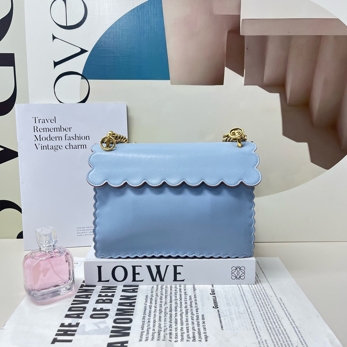 Fendi - Kan I - Leather - Blue - (Medium)