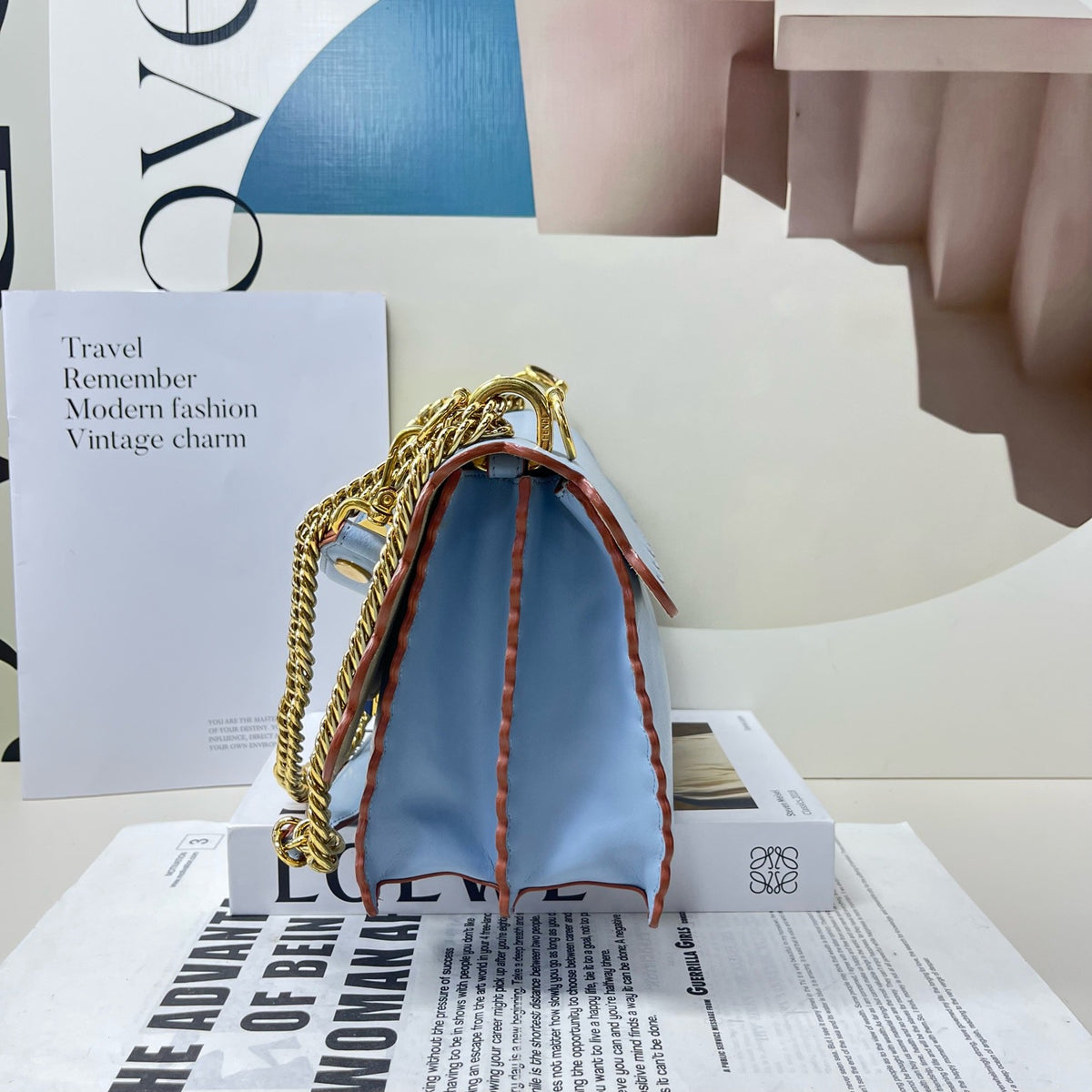 Fendi - Kan I - Leather - Blue - (Medium)