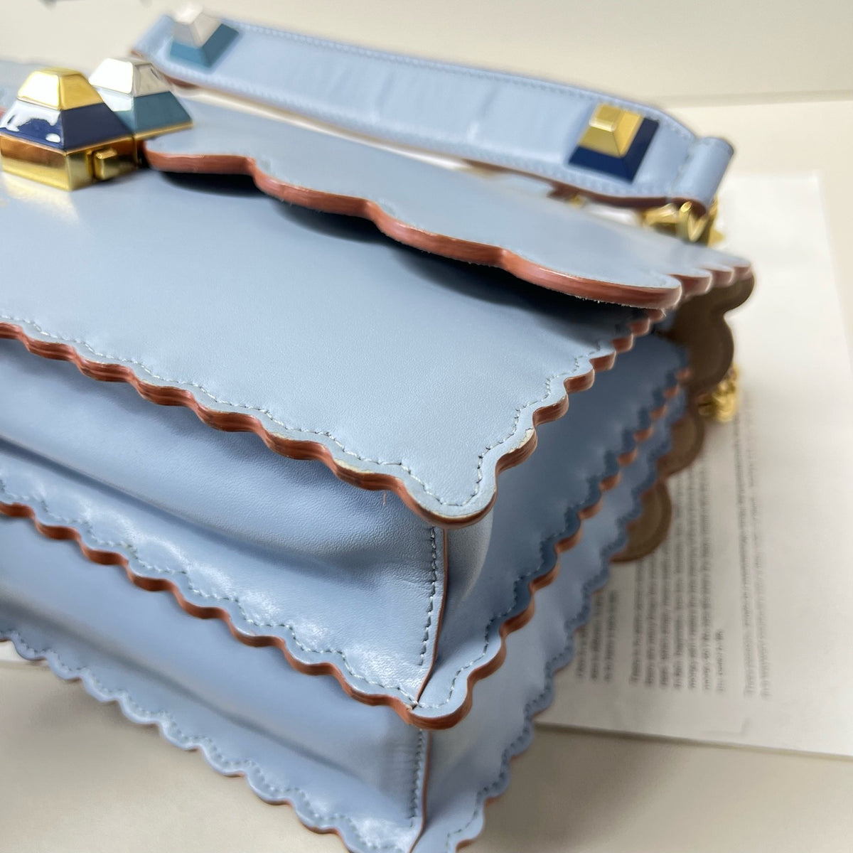 Fendi - Kan I - Leather - Blue - (Medium)
