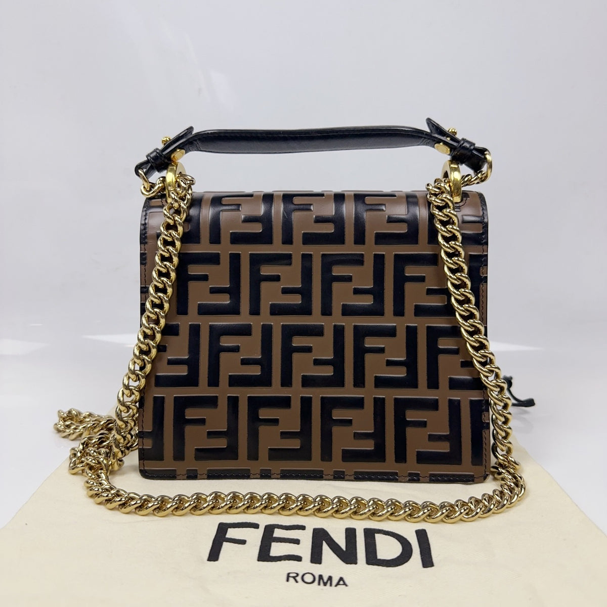 Fendi - Kan I - Leather - Brown - (mini)