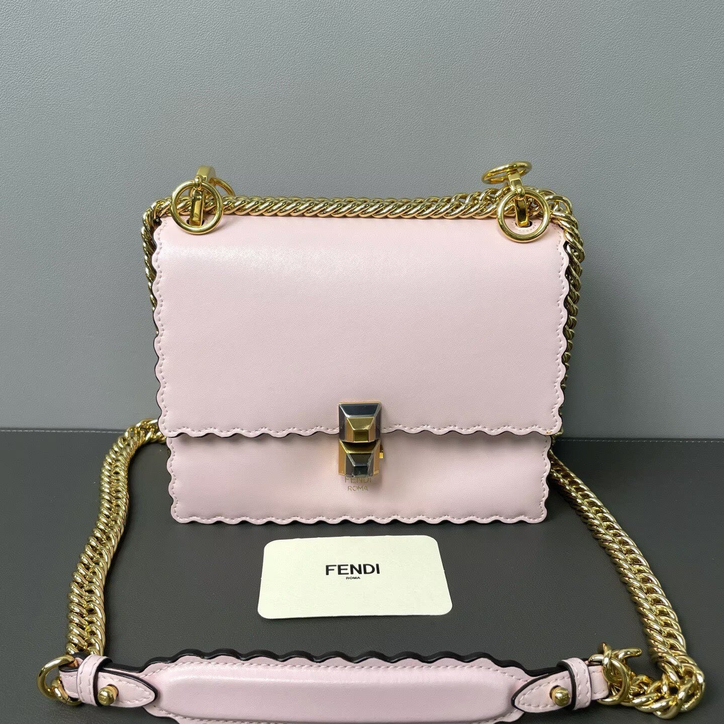 Fendi - KAN I - Leather - Pink - (mini)